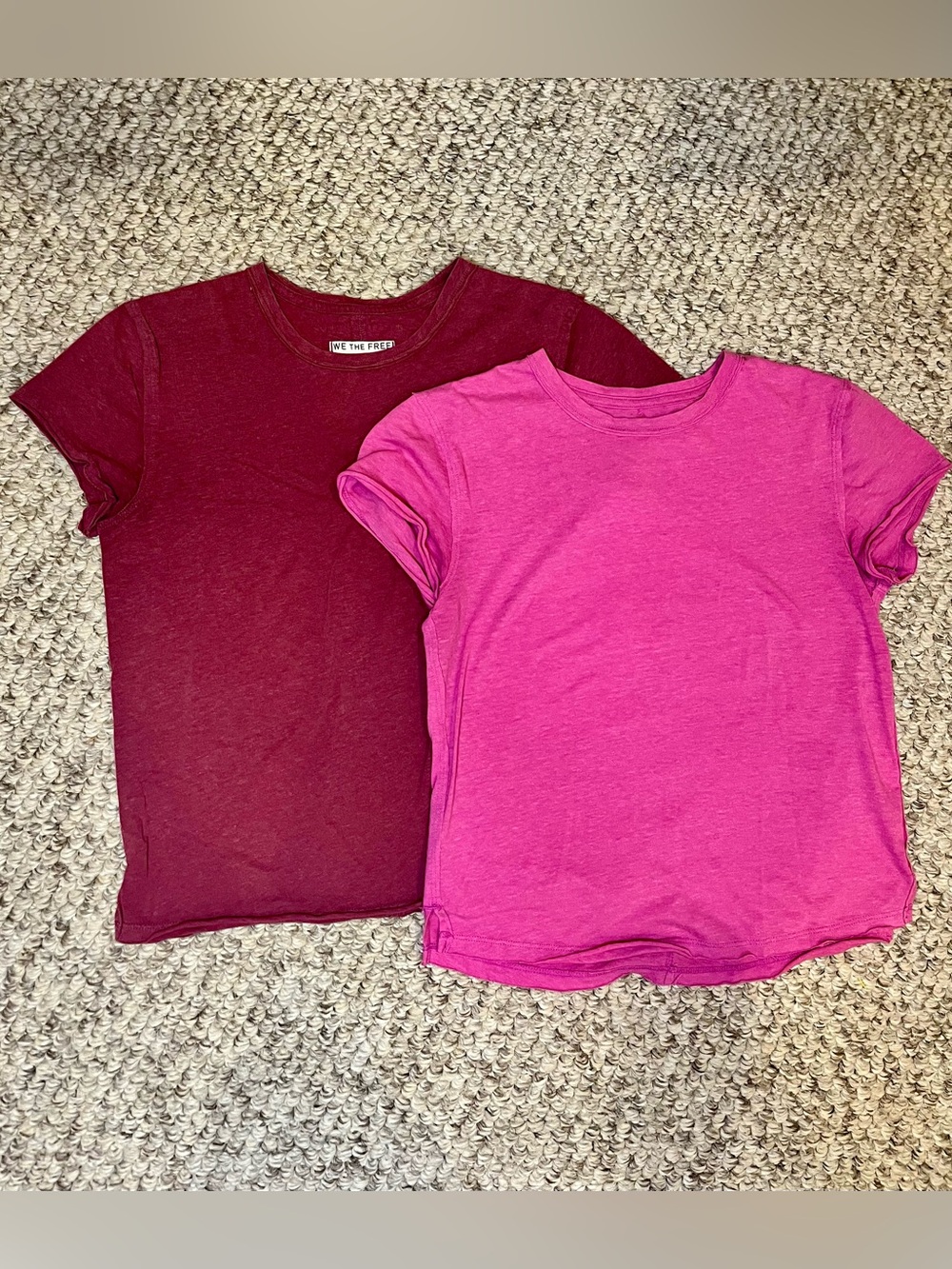 Free People Mauve pink tshirt pair- extra small
